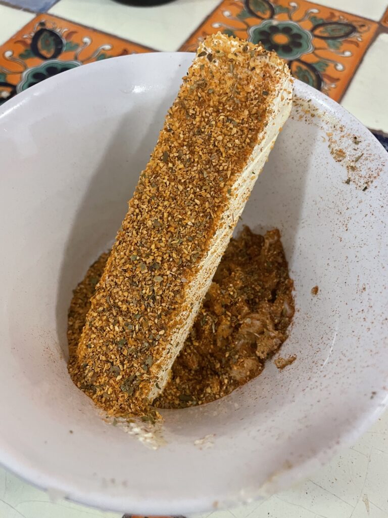 Butter in a Bowl with Cajun Seasoning - Hey! Cook Something!